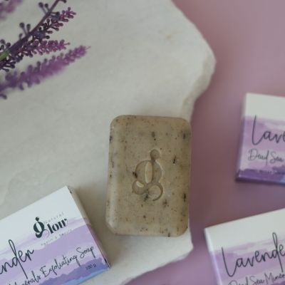 Natural Dead Sea Lavender Exfoliating Soap