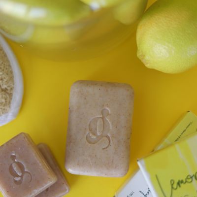 Natural Dead Sea Lemon Exfoliating Soap